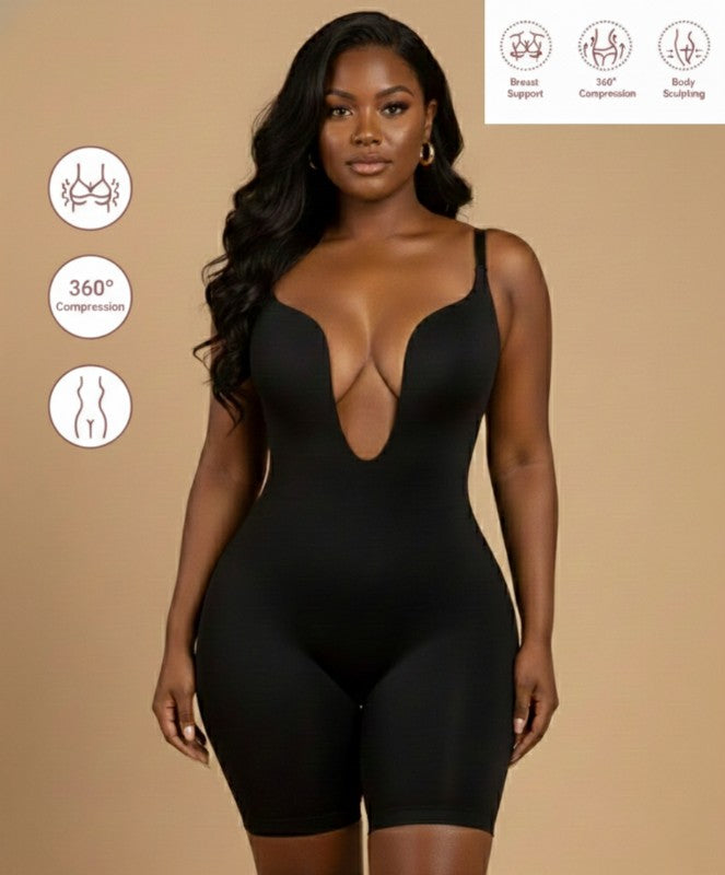 Body sculpting backless shapewear